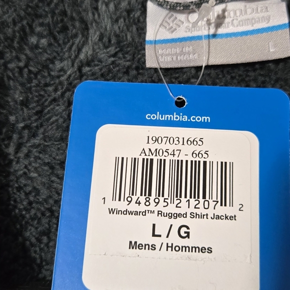 COLUMBIA WINDWARD SHIRT JACKET MEN'S LARGE - Picture 4 of 5